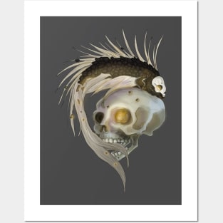 Golden Death fish Posters and Art